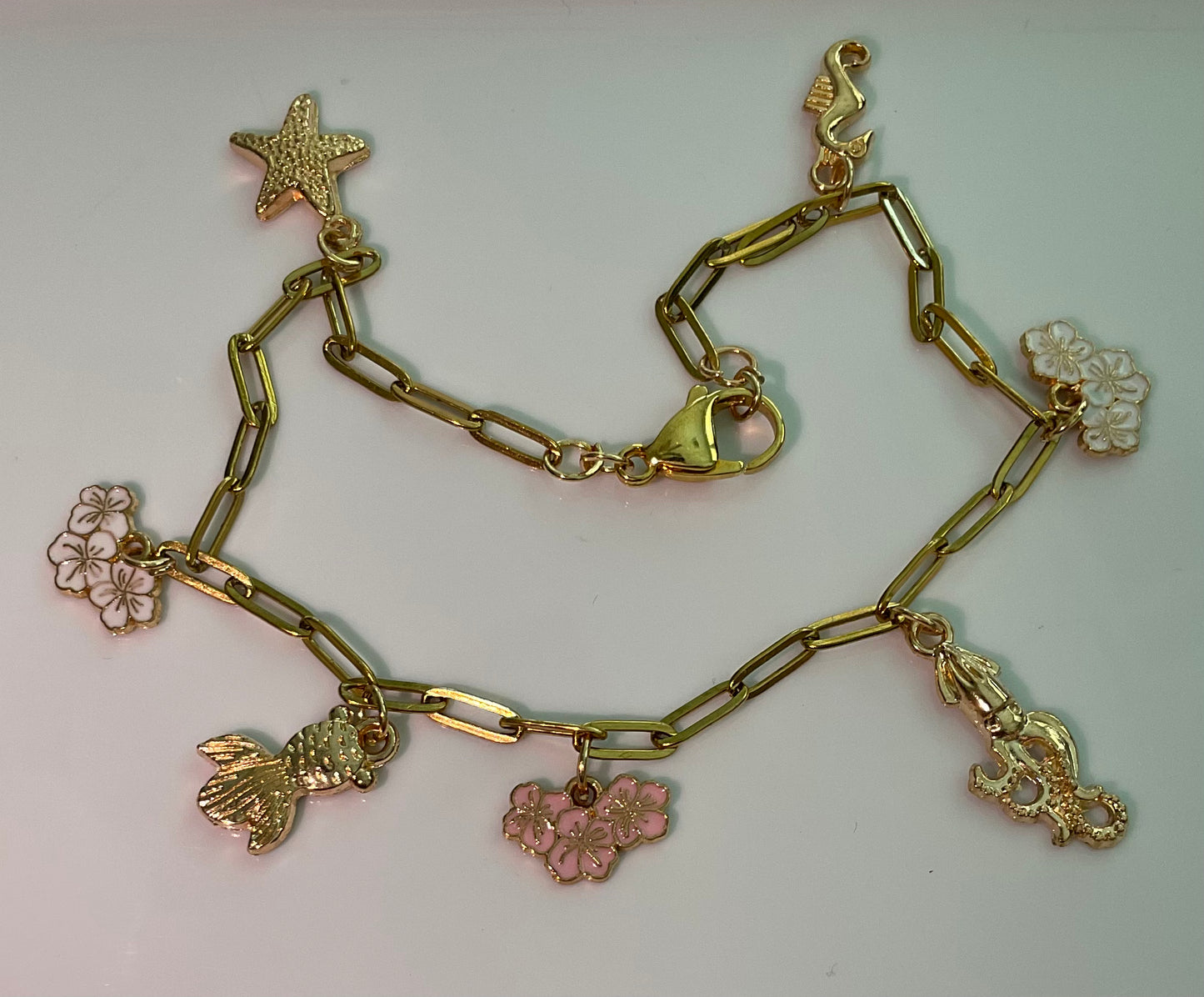 Floral & Fins Anklet