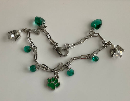 Green Halo Anklet
