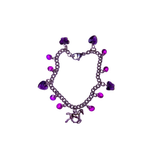 Wild Violet Charm Bracelet